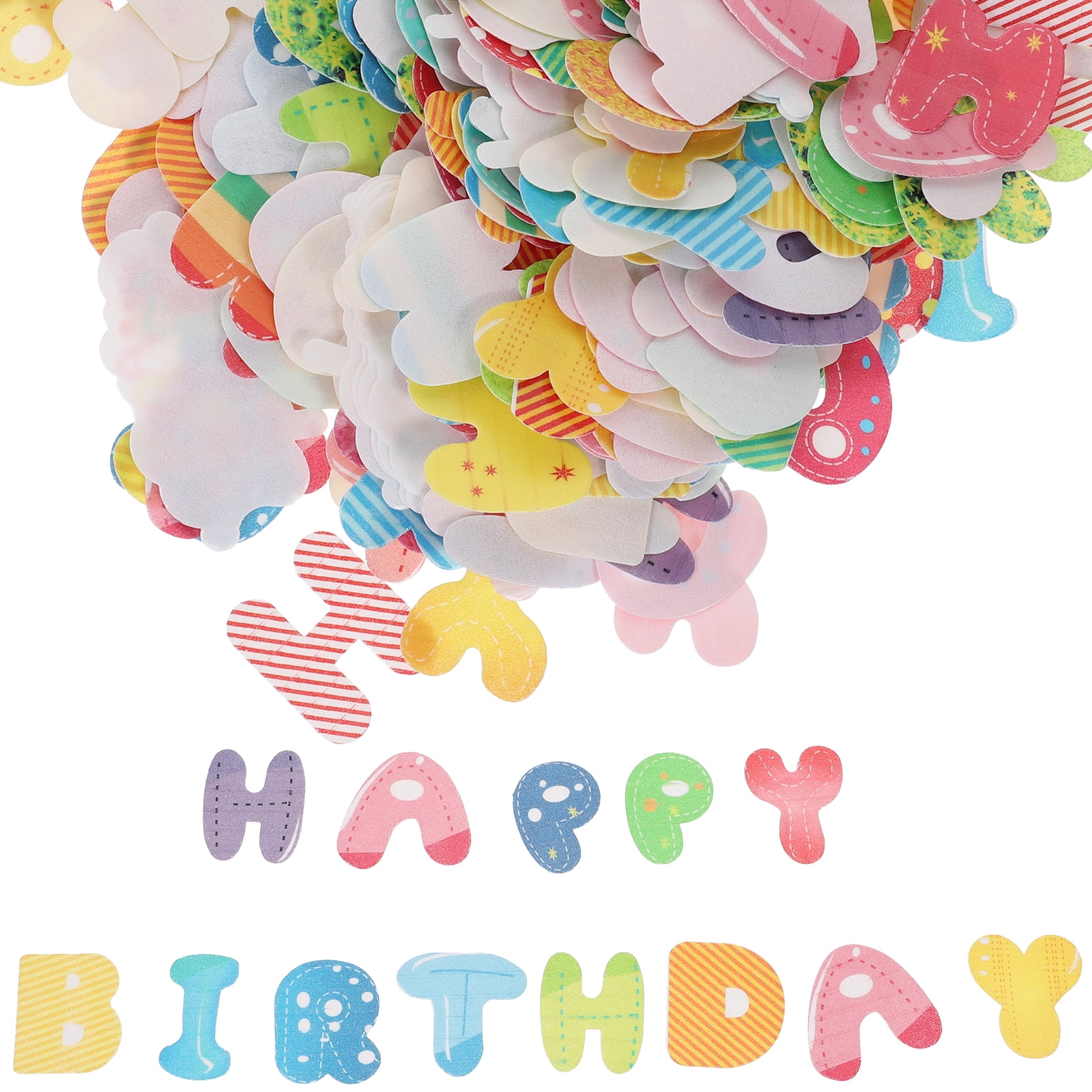 520pcs Letter Cupcake Toppers Cupcake Toppers Letter Birthday Cake