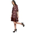 thumbnail image 4 of Moomaya Printed Beach Coverup Kimono Caftan Kaftan Swimsuit Cover Ups For Women, 4 of 6