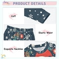 thumbnail image 3 of FORMRS Toddler Unisex Long Sleeve Top and Pants Pajama Set 2-Piece Sleepwear, Sizes 18M-8Y, Blue Christmas Santa, 3 of 6