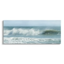 Stupell Rolling Sea Waves Ocean Landscape Photography Gallery Wrapped Canvas Print Wall Art