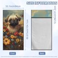 thumbnail image 3 of FOR U DESIGNS Pug Floral Butterfly Print Car Seat Cover for Front Seats, Auto Seat Cushion for SUVs & Trucks, Absorbent Microfiber Sweat Towel with Storage Bag, Yoga Mat, Running Towel, 3 of 7