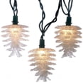 thumbnail image 2 of Kurt S. Adler 10-Light Clear Pinecone Light Set, 30 Inch Lead Wire, Clear, 2 of 7