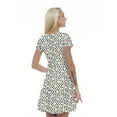 thumbnail image 2 of Women’s A Line Abstract Summer Dress, Retro Triangle Arrangement, Cross Wrap V Neck, 6 Sizes, by Ambesonne, 2 of 2
