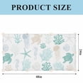 thumbnail image 3 of Teal Coastal Fluorescent Light Covers, Nautical Summer Beach Coral Sea Turtle Magnetic Light Covers for Ceiling Lights, Fluorescent Ceiling Shade Filters for Classroom Bedroom Office 4x2Ft x 4PCS, 3 of 8