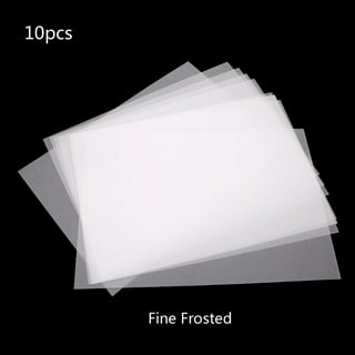 Shrink Plastic Sheet, 20cm x 14.5cm x 0.3mm Sanded Fluorescent Green 10  Pack