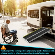 Wheelchair Ramps, Adjustable Portable, 600 lb capacity, 8 Ft Scooter Ramp
