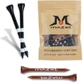 thumbnail image 4 of MAZEL Natural Wood/Bamboo Golf Tees 2 3/4 Inch & 3 1/4 Inch,Pack 50 or 120,Reduce Friction & Side Spin,More Stable Golf Tees, 4 of 6