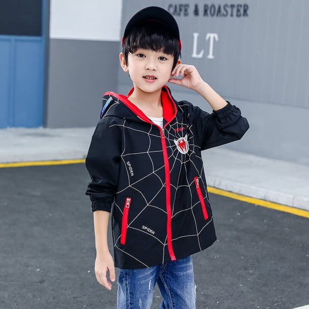 Primavera otoño niños chaqueta con gafas niños Casual Top Coat Sudadera con capucha gafas chaquetas adolescentes niño ropa prendas de vestir 5-135 Gao Jinjia LED