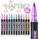 thumbnail image 1 of ZSCM Super Squiggles Outline Rotuladores Metálicos, Rotuladores de Pintura de Doble Línea, para Tarjetas de Felicitación de Navidad, Álbum de Fotos de Bricolaje, Manualidades de Álbumes de Recortes, M, 1 of 3
