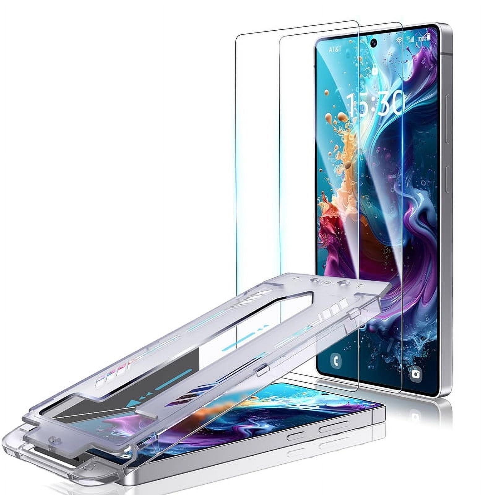 TTech 2 Pack for Samsung Galaxy S25 Ultra Tempered Glass Screen Protector Magic Installation Glass, Auto Alignment Template, No Bubbles, No Dust, Clear, Easy Install 6.9" inch