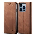 thumbnail image 2 of SaniMore iPhone 14 Pro (6.1" 2022) Wallet Case, Cowboy Skin [Wear-resistat Durable] Card Slots Cash Pocket Kickstand 360° All-around Protective Business Shell [Shoxkproof Anti-drop] - Brown, 2 of 7