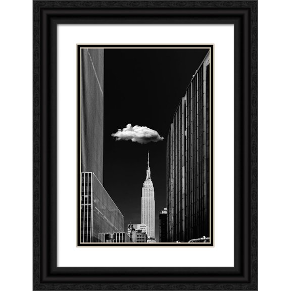 Carvalho, Jackson 17x24 Black Ornate Wood Framed with Double Matting Museum Art Print Titled - Single Cloud