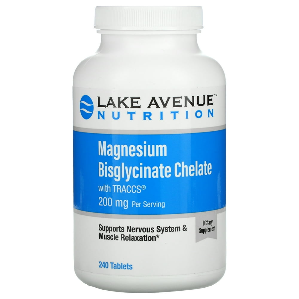 Lake Avenue Nutrition Magnesium Bisglycinate Chelate with Albion
