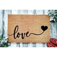thumbnail image 2 of Love Heart Welcome Premium Coir Doormat, 2 of 2