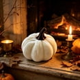 thumbnail image 4 of Qocolcyl Fabric Artificial Pumpkins, Cloth Fake Pumpkins for Halloween Thanksgiving Decor, Soft Cloth Pumpkins , Fall Decorations, Indoor Covered Outdoor Home Table Mantel Cabinet Party Decor, 4 of 8