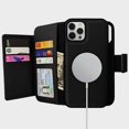 thumbnail image 2 of Caseco Mag-Safe iPhone 13 Pro Leather Wallet Case - Sunset Blvd - Purple, 2 of 5