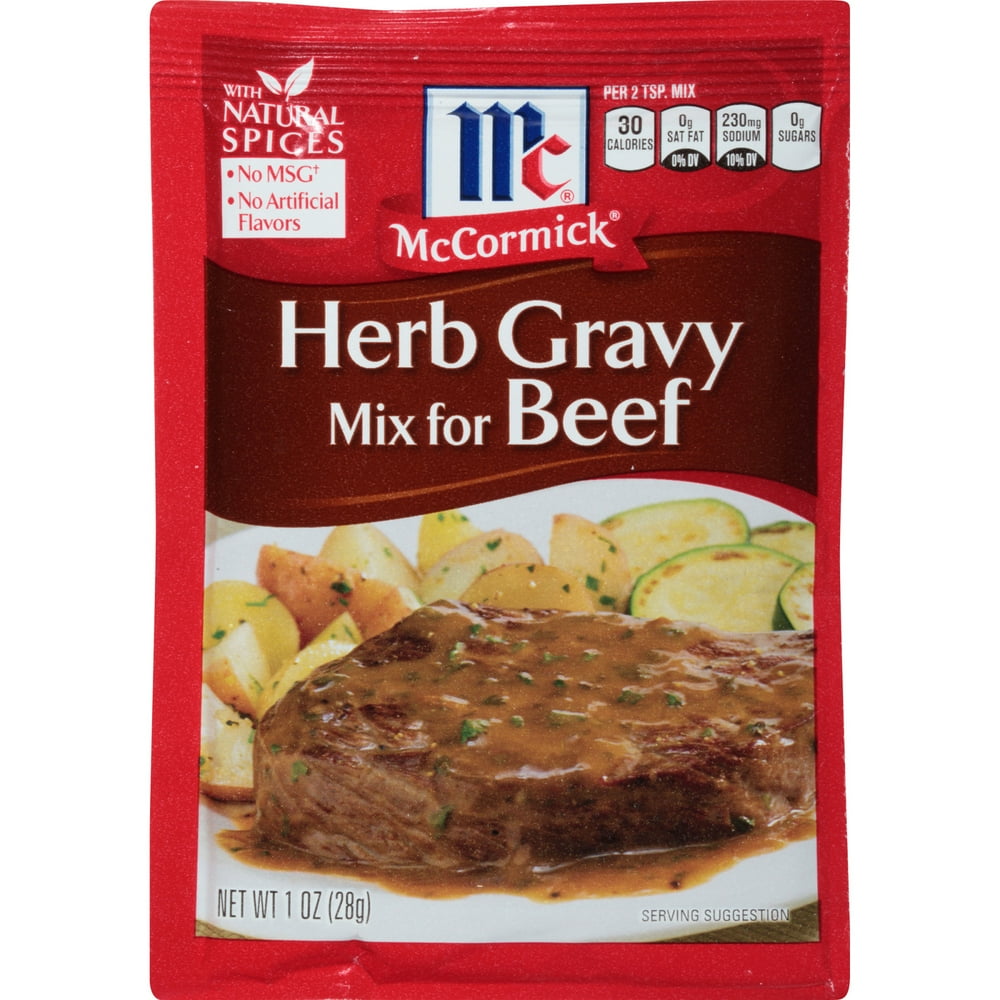 McCormick Herb Gravy Mix For Beef, 1 oz