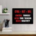thumbnail image 4 of Black Red and White Motivational CTRL+ALT+DEL Classroom Positive Quotes Inspirational Poster Canvas Prints Wall Art for Office Living Room Home Decorations, 4 of 6