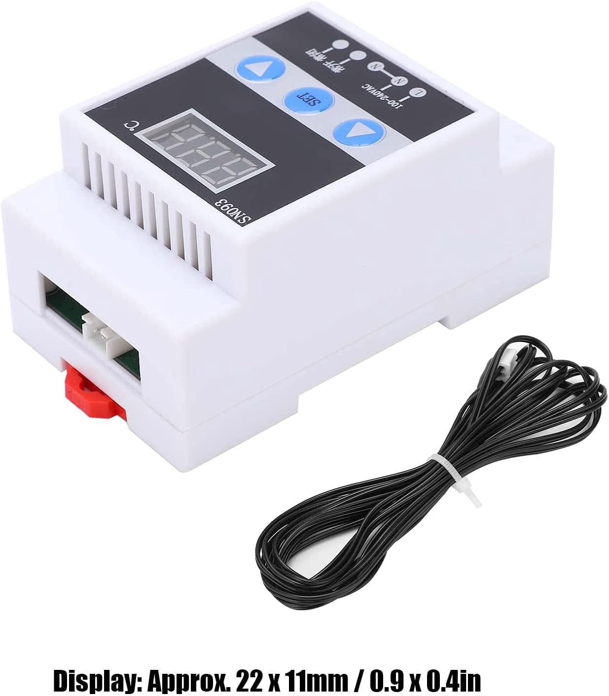 Temperature Regulator Digital Thermostat Control Sensor Din Rail Mount Controller for Various Refrigeration and Heating Situations