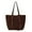 Coffee, variant on Suede Tote Bag for Women Trendy Purse Large Capacity Studded Shoulder Handbag Color Size One Size