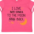 thumbnail image 4 of Inktastic I Love My Oma to the Moon and Back Boys or Girls Toddler T-Shirt, 4 of 5