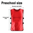 thumbnail image 2 of Paquete de 6 chalecos para entrenamiento de fútbol, chaleco de baloncesto, equipo de entrenamiento de fútbol para adultos y niños, suministros deportivos - Rojo, 2 of 6