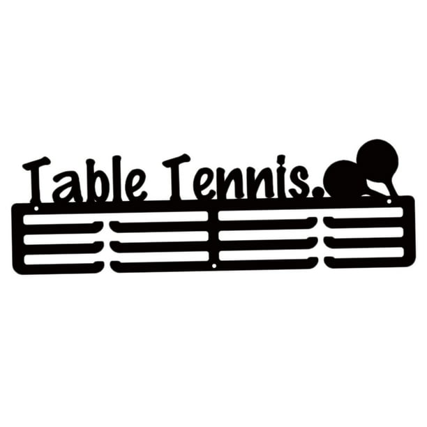 Estante de exhibición de premios, colgador de medallas, organizador de cintas de premios montado en la pared tenis de mesa