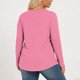 thumbnail image 5 of Mujeres de Manga Larga Tops Casual de Moda Gradiente Impresión Cuello Redondo Plegado Tamaño Superior para Uso Diario Y de Fiesta, 5 of 6