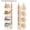 Beige, variant on VEGCOO Hanging Closet Organizer 4 Tier – Clothes Hanging Shelves, Space-Saving Fabric Storage Bins for Bedroom, Collapsible Baskets for Home Dorm RV, Heavy Duty, Gray