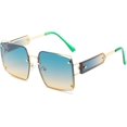 thumbnail image 1 of Gafas de sol para mujeres y hombres de gran tamaño clásico marco de metal tonos retro piloto gafas de sol protección UV, 1 of 5