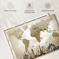 thumbnail image 6 of Elephant Stock Minimalist Travel To Places World Map Wall Art - Horizontal Canvas Wall Art - Living Room Wall Decor - Hobbies And Lifestyle Canvas - Brown And Gray Decor - 48" x 32", 6 of 8