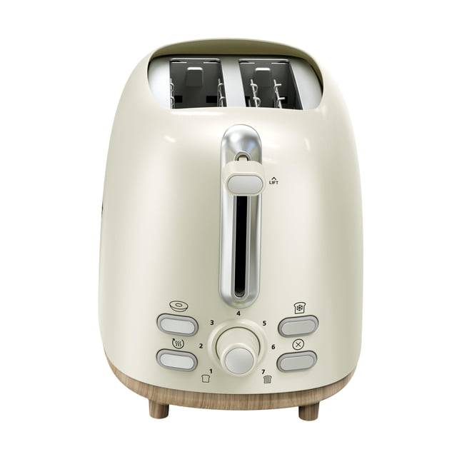 Oster 2-Slice Toaster with Extra Wide Slots, Bagel Toaster, Oat Milk