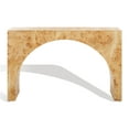 thumbnail image 2 of SAFAVIEH Couture Katelynn Glam Burled Mappa Veneer Console Table, Natural, 2 of 13