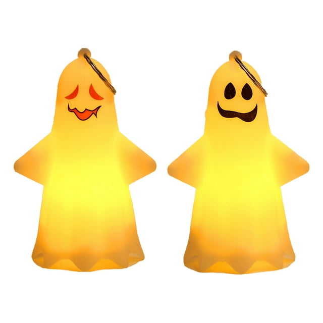 Halloween portátil lindo truco o trato fantasma noche linterna jack-o-lantern escritorio fantasma adorno MFZFUKR CPB-SSW166-2