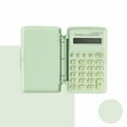 thumbnail image 2 of Dusknt Mini Calculator Small Portable Green, Office&Craft&Stationery,Mini Calculator Cover 8 Digits Big Buttons Large Lcd Display Operated Portable Student Finance Desktop Calculator, 2 of 5