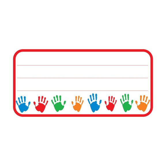SHAPES ETC. Nametag - Hands
