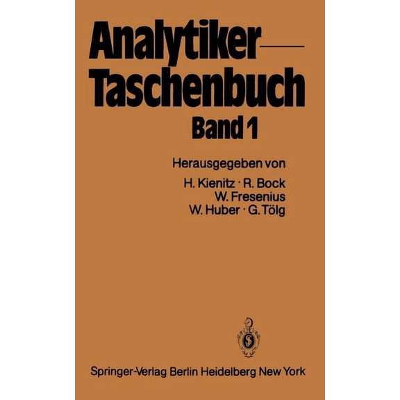 Analytiker-Taschenbuch Analytiker-Taschenbuch, Book 1, (Paperback)