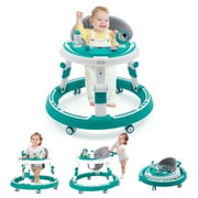 Ealing Baby Walker,Portable Foldable with Wheels ,Anti-Rollover,3-in-1 Activity Center Toys for 6-18 Months