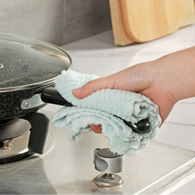 5pc Random Color Kitchen Tool Tableware Dish Towel Nonstick Kitchen Wash  Clothes