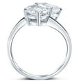 thumbnail image 2 of Pompeii 2 1/4Ct TW Toi et Moi Oval And Emerald Cut Engagement Ring White Gold Lab Grown, 2 of 5