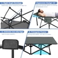 thumbnail image 2 of ZENPETIO Cuna de camping, Cunas de camping para adultos con colchón grueso, Cunas resistentes para dormir 500 libras (carga máxima) 1200D Oxford de doble capa, cama de camping para el hogar, viajes, c, 2 of 5