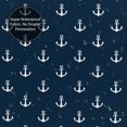 thumbnail image 5 of Shower Curtain, vintage anchor navyblue print Waterproof Fabric Plastic Shower Curtain, Drying Fast Bathroom Curtain with 9 Buttonholes, Ruffle Shower Curtain 60x72in, 5 of 8