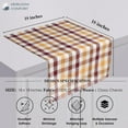 thumbnail image 4 of HEIRLOOM COMFORT Gingham Check Reusable Cloth Napkins, 6 Pack, 18x18 Inch, Multicolor, Cotton Fabric, Hotel Quality & Soft Table Napkins for Dinner, Holiday Parties, Dining - Burgundy, Brown, Yellow, 4 of 6