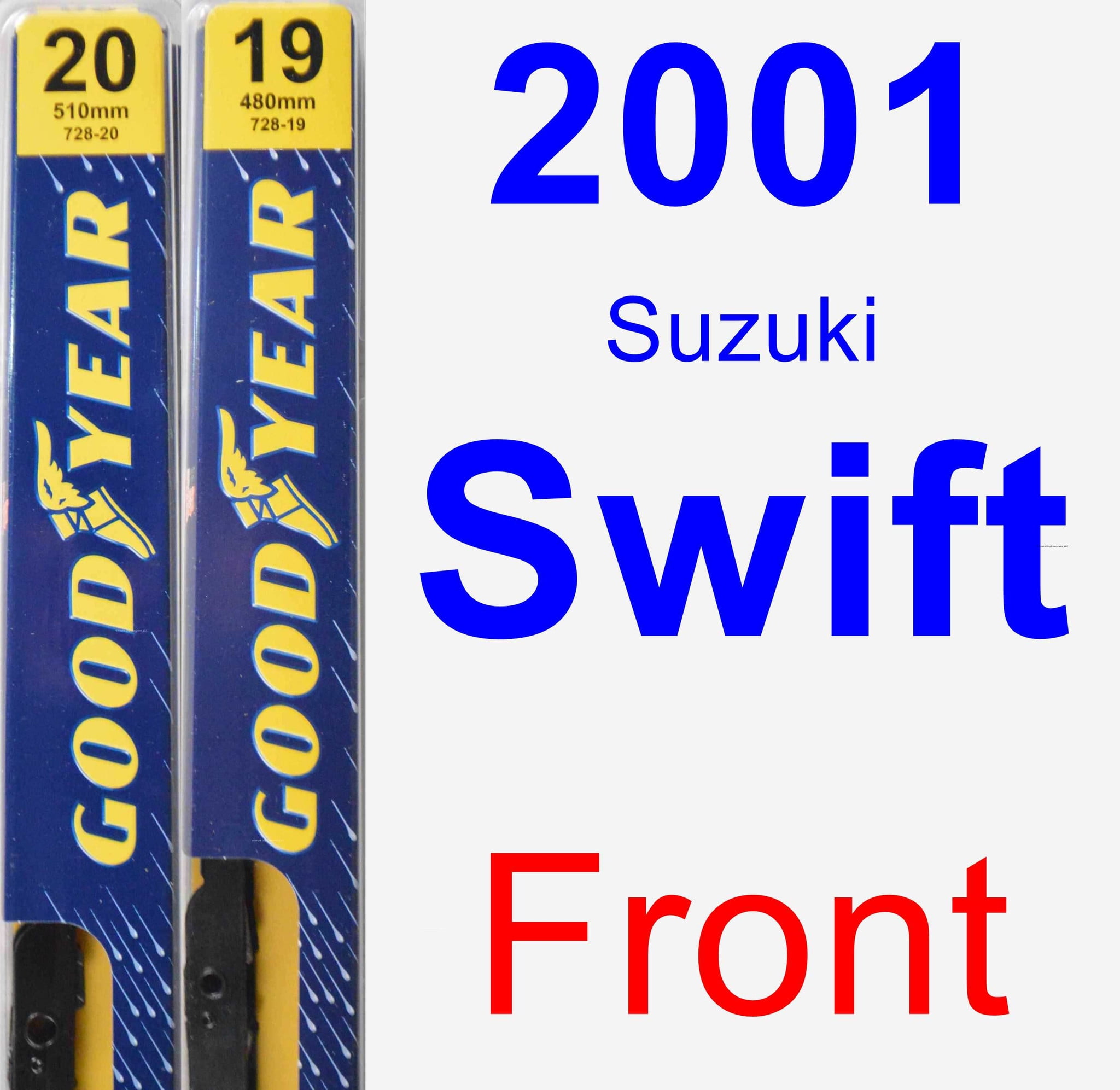 2001 Suzuki Swift Wiper Blade Set/Kit (Front) (2 Blades) Premium
