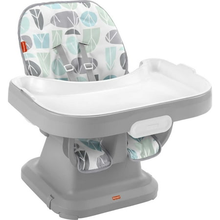 Fisher-Price SpaceSaver Simple Clean High Chair Pebble Stream