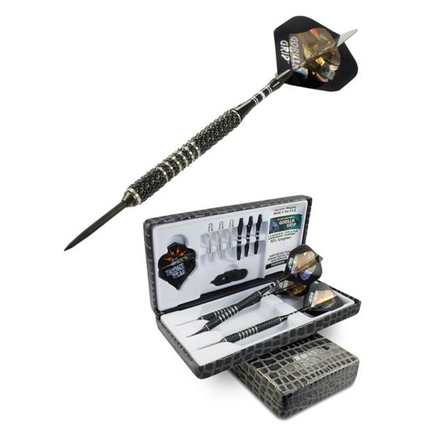 Bottelsen 214GGBK 21 g Hammer Head Black Steel Tip Gorilla Grip Dart