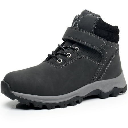 

Ahannie Boys Outdoor Hiking Boots Kids Water Resistant Ankle Boots