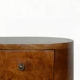 thumbnail image 4 of Chestnut Rounded Contemporary Nightstand with Storage, 4 of 10