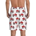 thumbnail image 5 of Salouo Red Wheeled Tractors Pattern Men's Sleep Pajama Shorts,Pajama Bottoms Elastic Waistband Sleep Pajama Short PJ Shorts for Men -3X-Large, 5 of 6