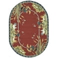thumbnail image 2 of Safavieh Chelsea Lanford Animal Wool Area Rug, Burgundy, 7'6" x 9'6" Oval, 2 of 9
